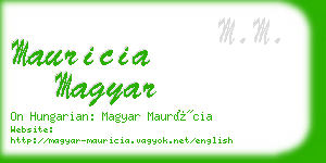 mauricia magyar business card